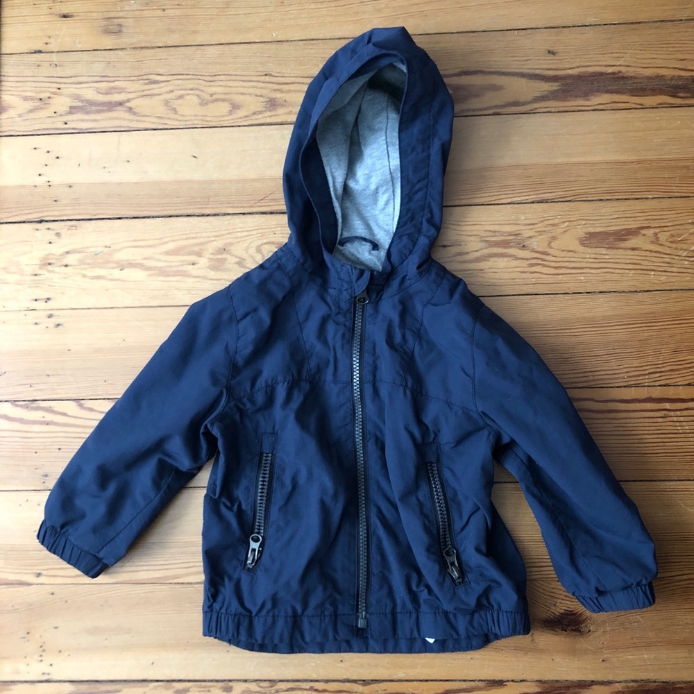 Jersey-lined Gap rain jacket/windbreaker